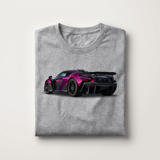 W1 Purple Hypercar Supercar T-Shirt Cotton Car Enthusiast Tee UK Seller