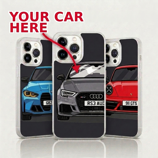Custom Cartoon Car Phone Case Personalised From Your Photo iPhone 15 16 17