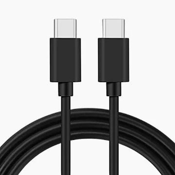 USB Type-C to Type-C Cable 1M Black or White Fast Charging Data Sync PD Lead UK