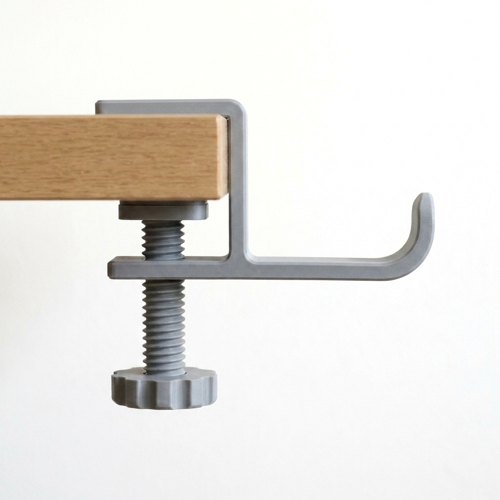 Headphone Desk Hangar – Under-Desk Clamp Hook Holder Stand for Headphones UK