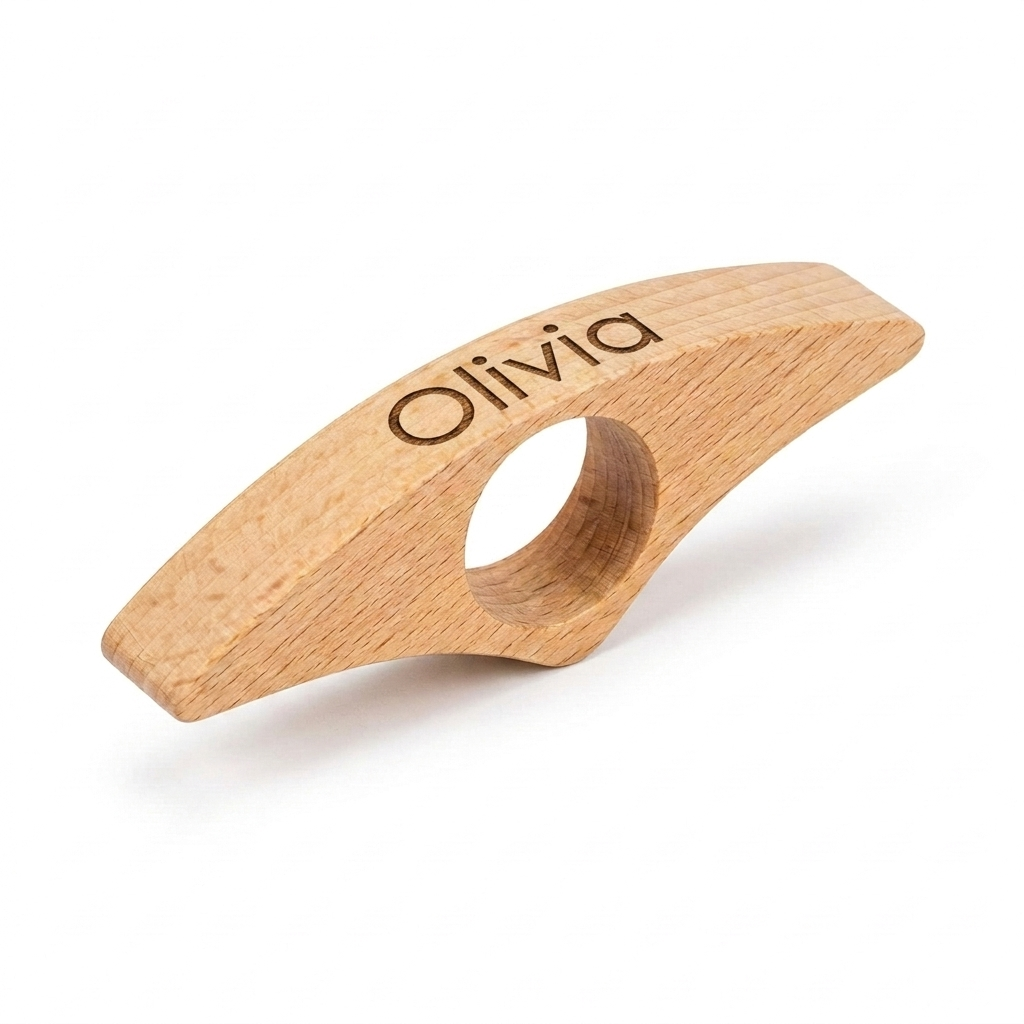 Personalised Wooden Book Page Holder Engraved Name Hands-Free Reading Gift UK