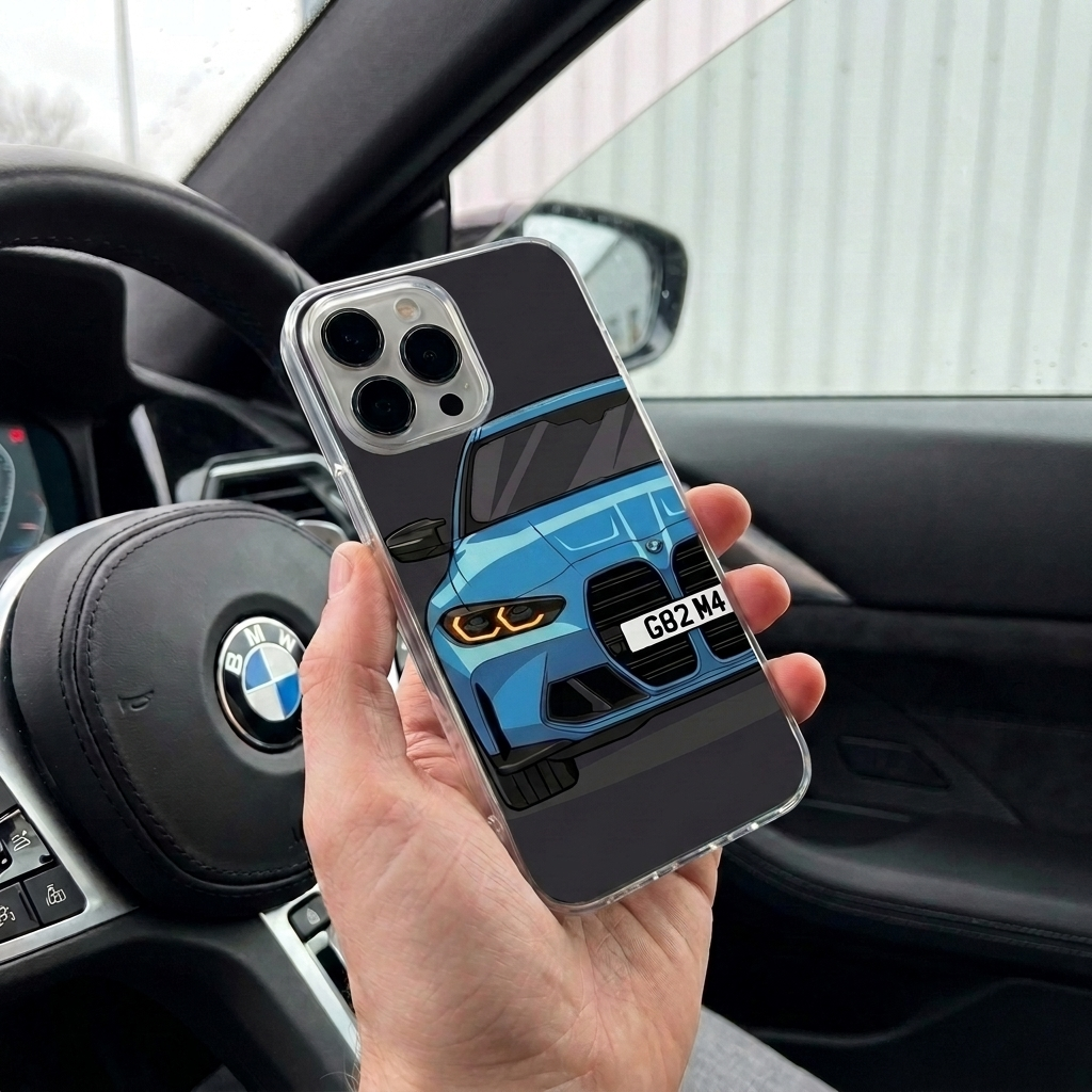 Custom Cartoon Car Phone Case Personalised From Your Photo iPhone 15 16 17