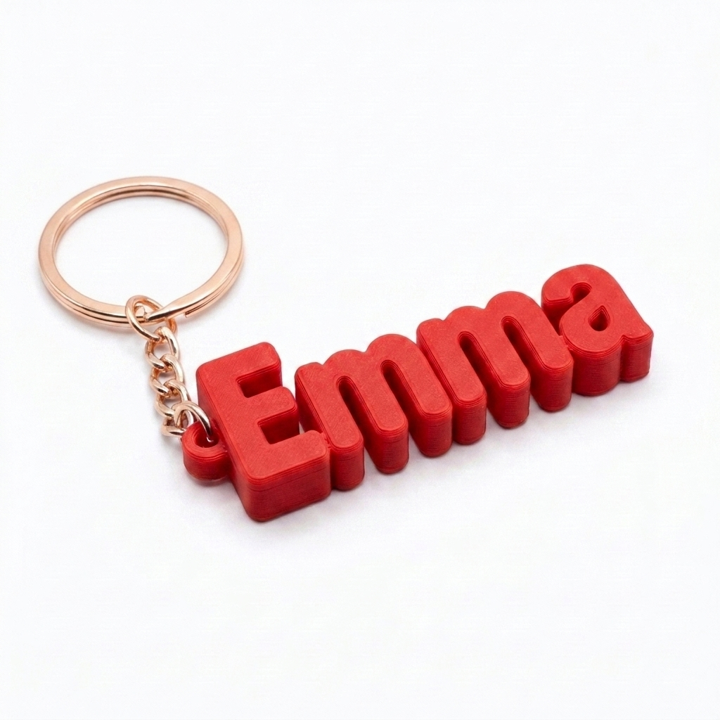 Personalised Name Keychain Custom Bag Tag Kids Party Favour Class Gift UK
