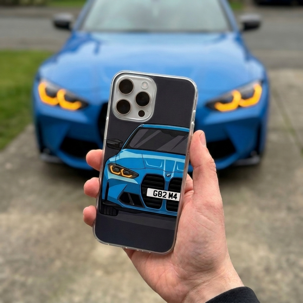 Custom Cartoon Car Phone Case Personalised From Your Photo iPhone 15 16 17