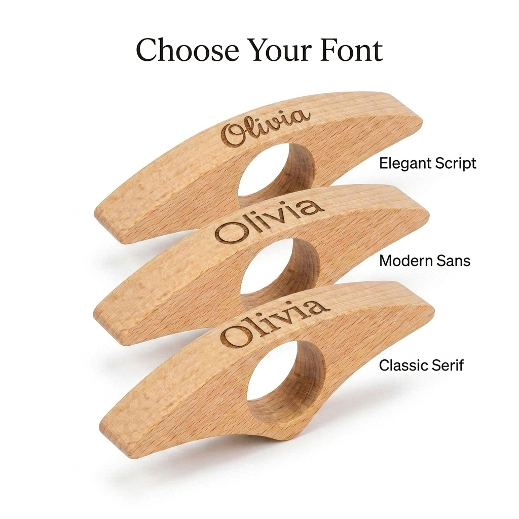 Personalised Wooden Book Page Holder Engraved Name Hands-Free Reading Gift UK