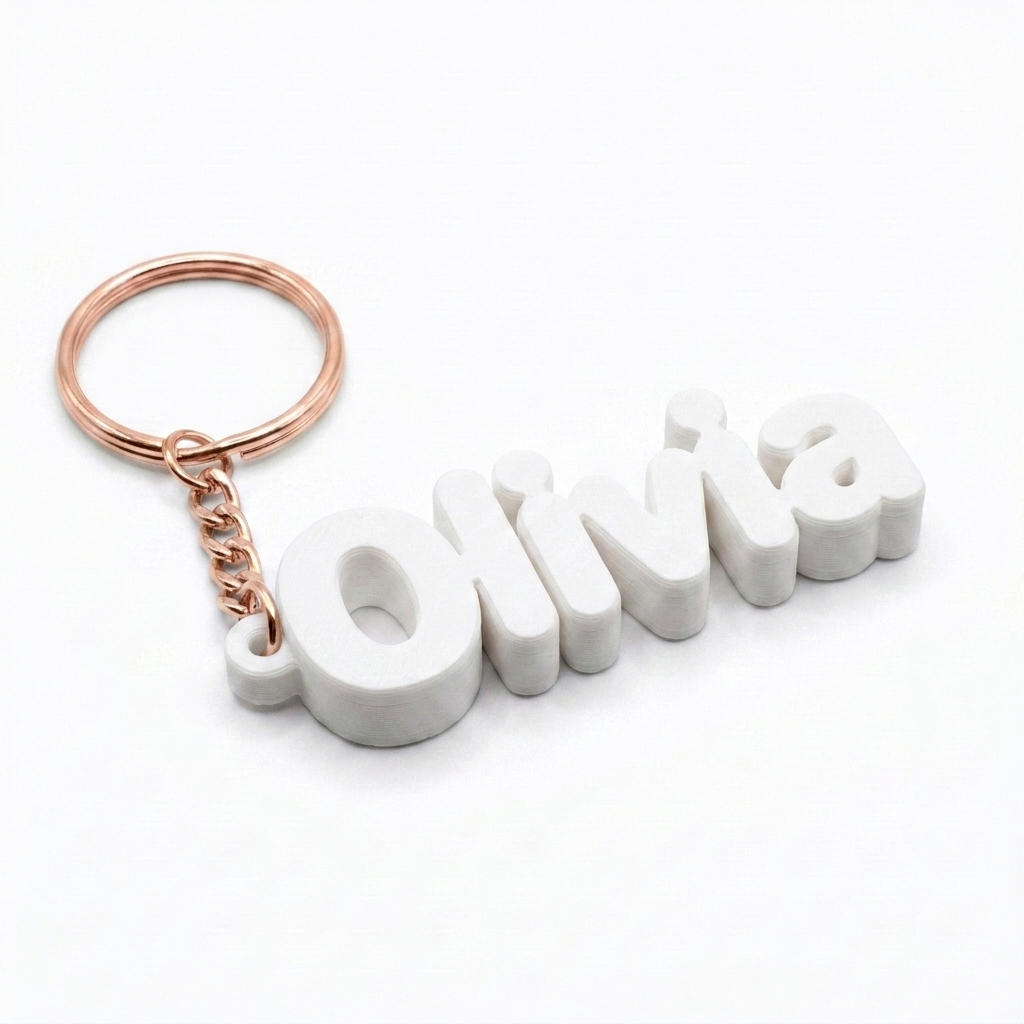 Personalised Name Keychain Custom Bag Tag Kids Party Favour Class Gift UK