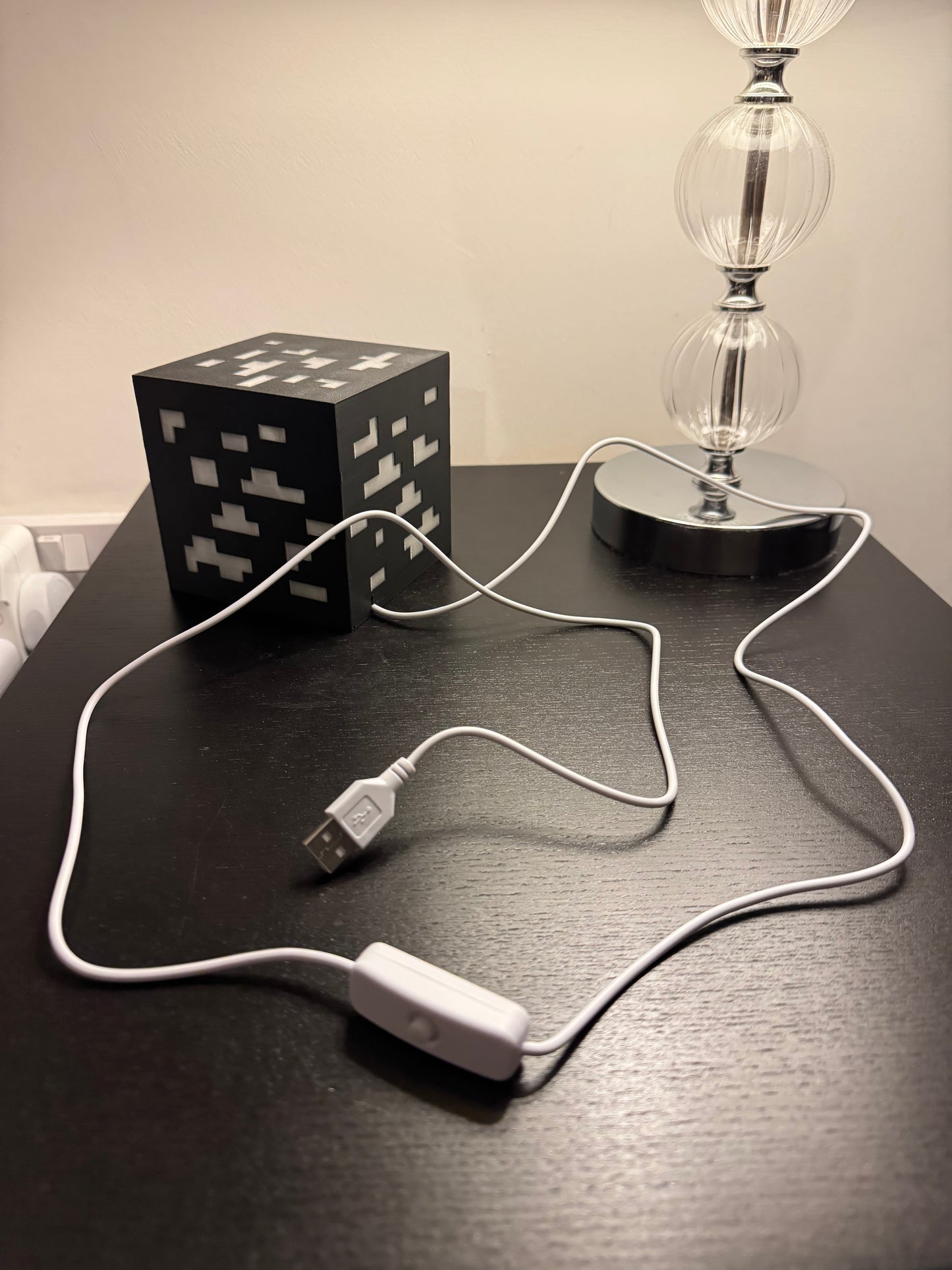 Minecraft Block LED Lamp | USB Pixel Cube Light | Gaming Room Decor