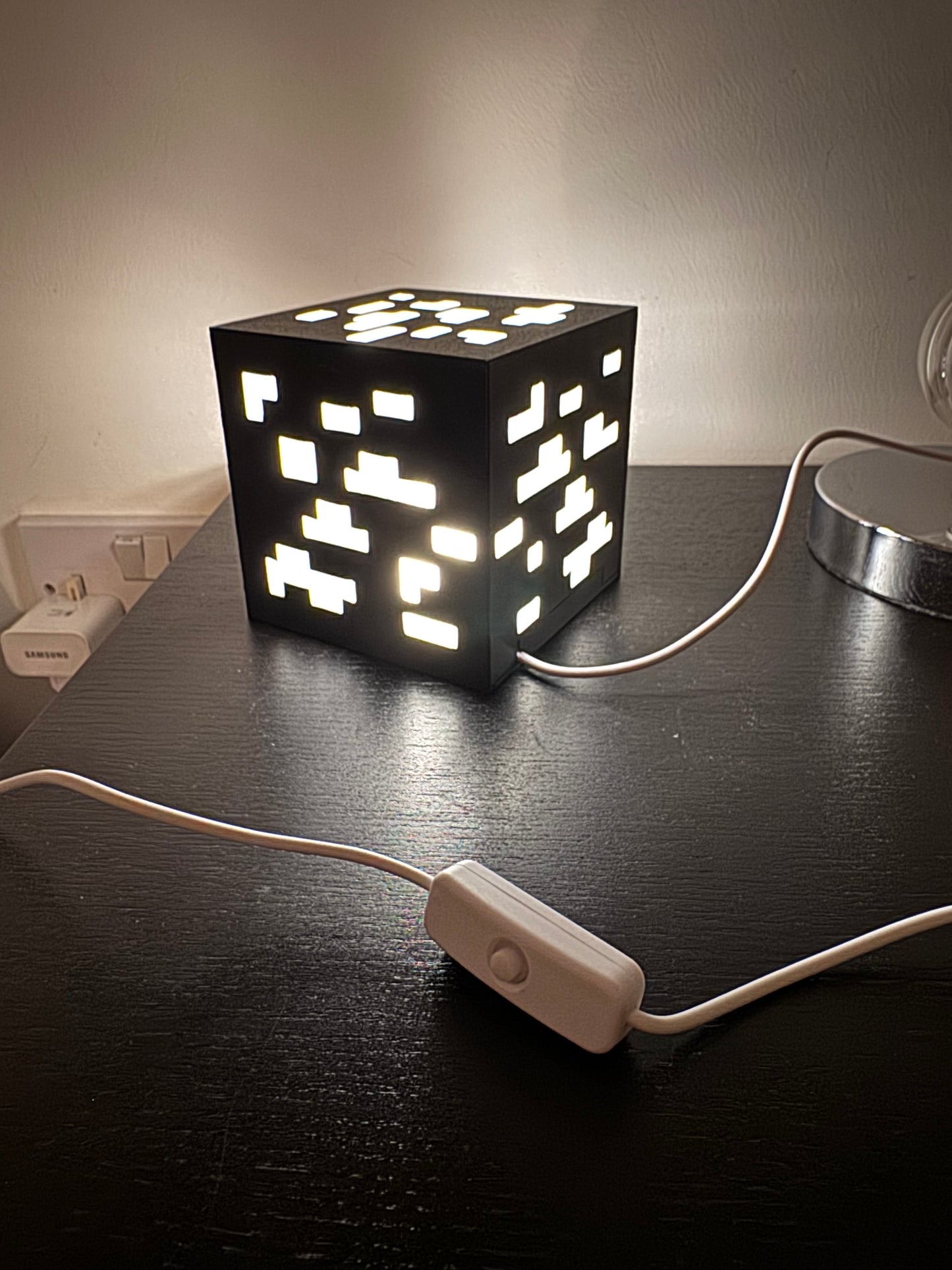 Minecraft Block LED Lamp | USB Pixel Cube Light | Gaming Room Decor