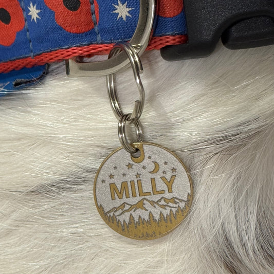 Custom Engraved Dog Tag – Stainless Steel Pet ID, 25mm