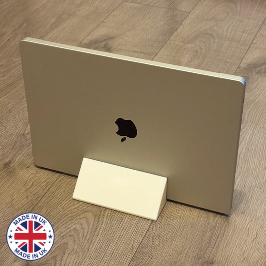 Vertical Stand for MacBook Pro 16" (M1, M2, M3, M4) – Space-Saving Laptop Holder Dock – Made in UK