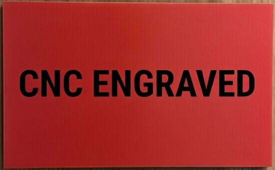 Custom Engraved Sign 200x100mm Any Colour Text Logo CNC Milled Plaque Personalised